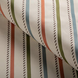 Lee Jofa BUXTON STRIPE LEAF/CLAY Fabric