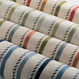 Lee Jofa BUXTON STRIPE LEAF/CLAY Fabric