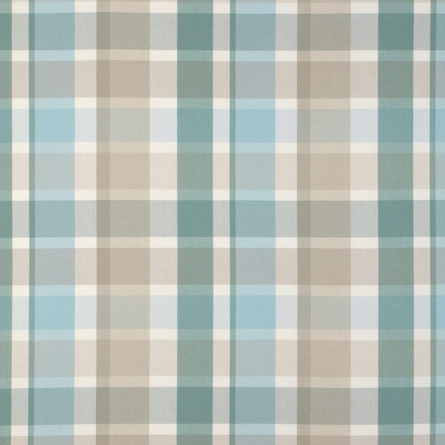 Lee Jofa FISHER PLAID SKY/STONE Fabric