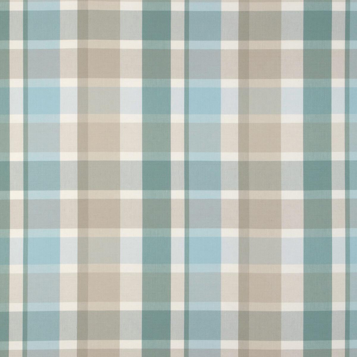 Lee Jofa FISHER PLAID SKY/STONE Fabric