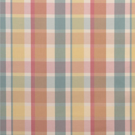 Lee Jofa FISHER PLAID MELON/AQUA Fabric