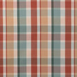 Lee Jofa FISHER PLAID TEAL/SPICE Fabric