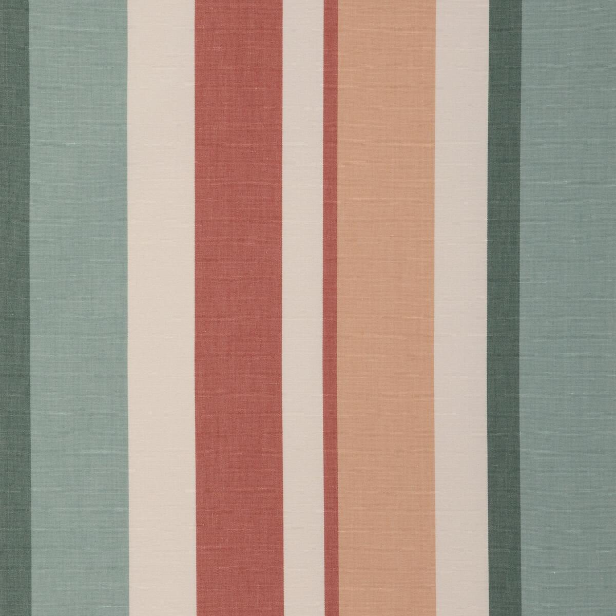 Lee Jofa FISHER STRIPE TEAL/SPICE Fabric