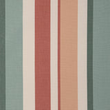 Lee Jofa FISHER STRIPE TEAL/SPICE Fabric
