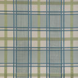 Lee Jofa DAVIES PLAID AQUA/LEAF Fabric