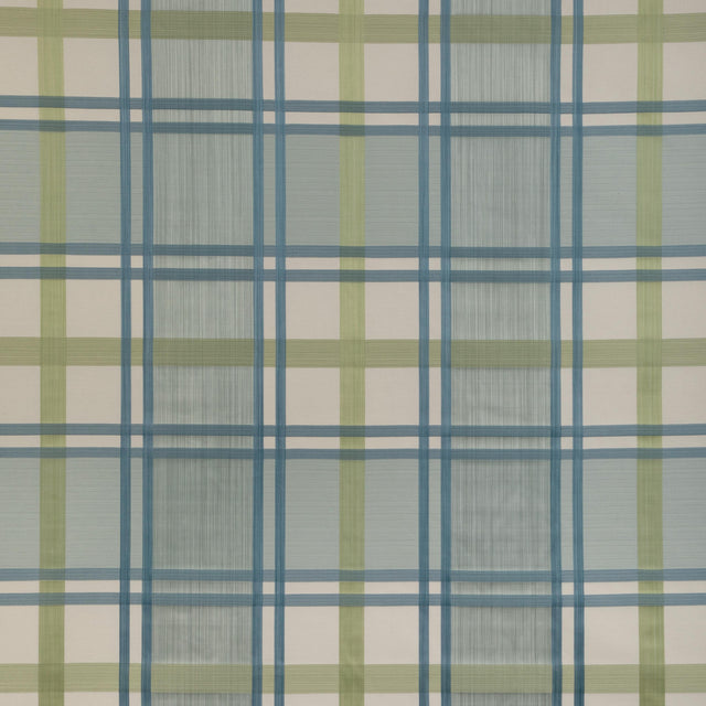 Lee Jofa DAVIES PLAID AQUA/LEAF Fabric