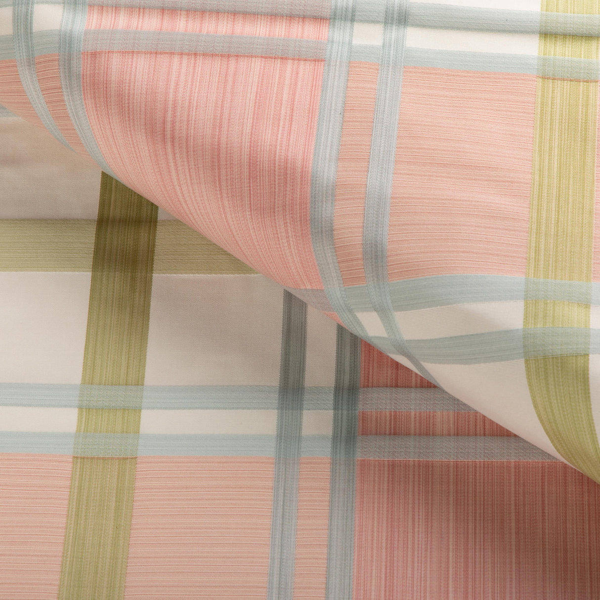 Lee Jofa DAVIES PLAID PETAL/KIWI Fabric