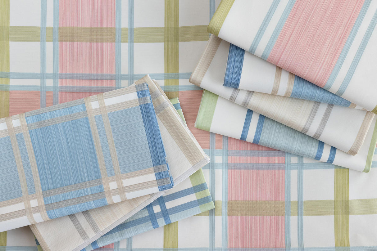 Lee Jofa DAVIES PLAID PETAL/KIWI Fabric