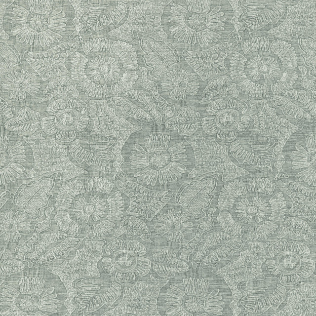 Kravet CHENILLE BLOOM SEAGLASS Upholstery Fabric