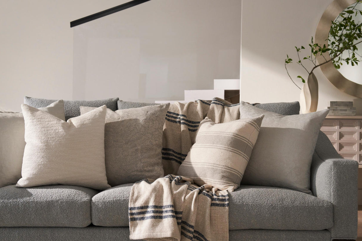 Kravet ONA STRIPE PEWTER Upholstery Fabric