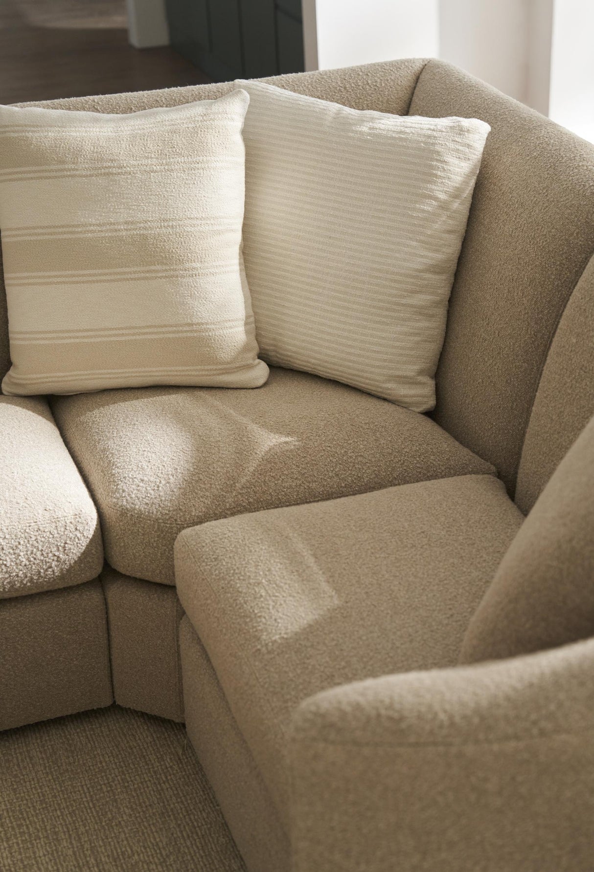 Kravet ONA STRIPE OYSTER Upholstery Fabric