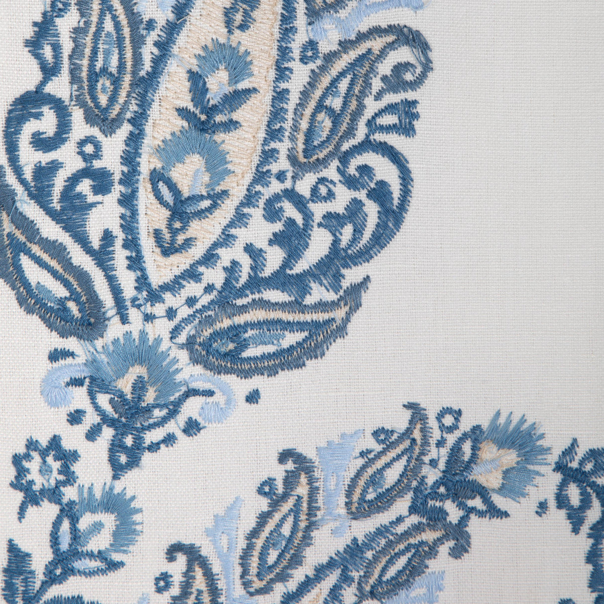 Brunschwig & Fils YARA PAISLEY EMB SKY Fabric