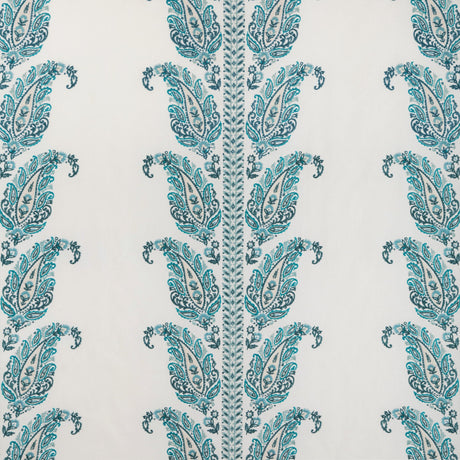Brunschwig & Fils YARA PAISLEY EMB LAGOON Fabric