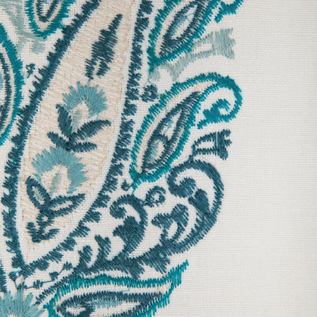 Brunschwig & Fils YARA PAISLEY EMB LAGOON Fabric