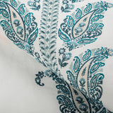 Brunschwig & Fils YARA PAISLEY EMB LAGOON Fabric