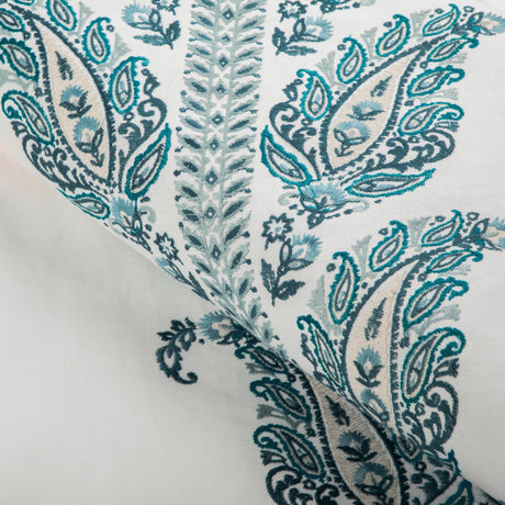 Brunschwig & Fils YARA PAISLEY EMB LAGOON Fabric