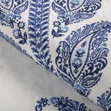 Brunschwig & Fils YARA PAISLEY EMB BLUE Fabric
