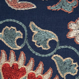 Brunschwig & Fils SAANVI EMB BLUE/RED Fabric