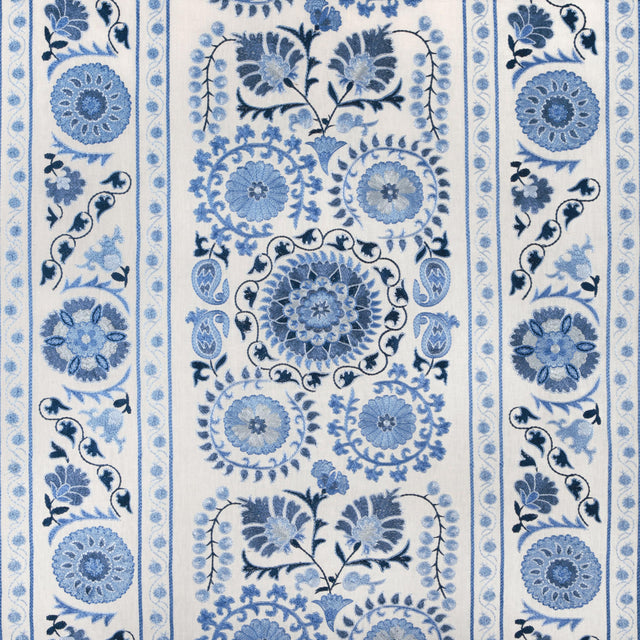 Brunschwig & Fils SAANVI EMB NAVY/SKY Fabric