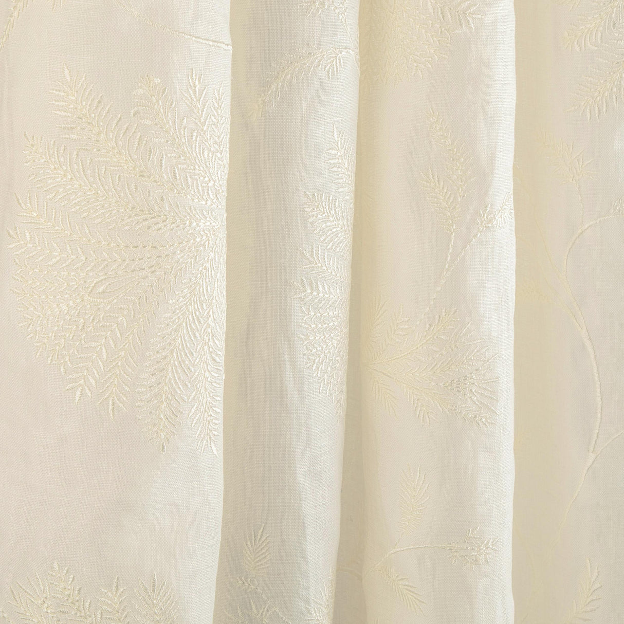 Brunschwig & Fils MAELLE EMB IVORY Drapery Fabric