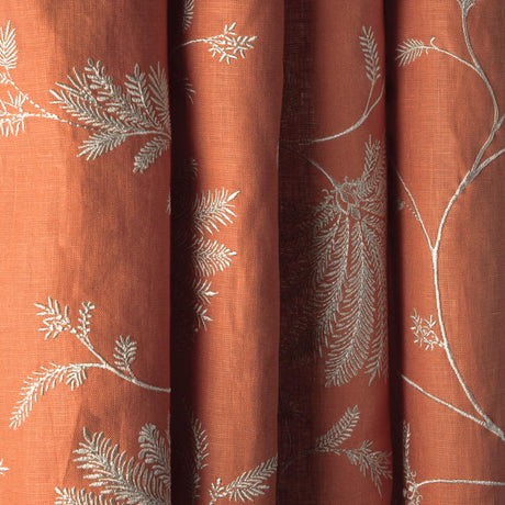 Brunschwig & Fils MAELLE EMB TERRACOTTA Drapery Fabric