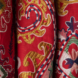 Brunschwig & Fils LAVALI EMB RED/GOLD Drapery Fabric