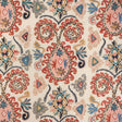 Brunschwig & Fils LAVALI EMB CORAL/SKY Drapery Fabric