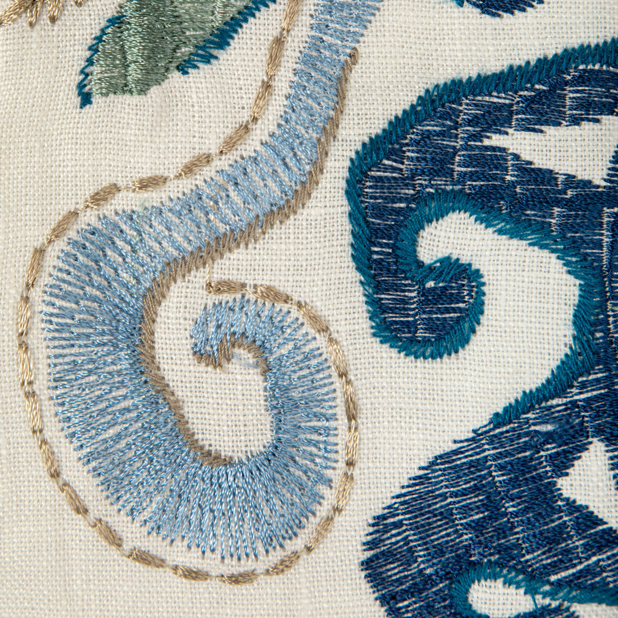 Brunschwig & Fils LAVALI EMB BLUE/SKY Drapery Fabric