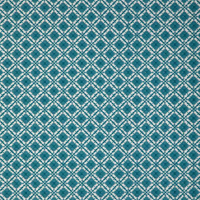 Brunschwig & Fils INES EMB AQUA Fabric