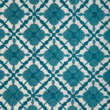 Brunschwig & Fils INES EMB AQUA Fabric