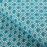 Brunschwig & Fils INES EMB AQUA Fabric