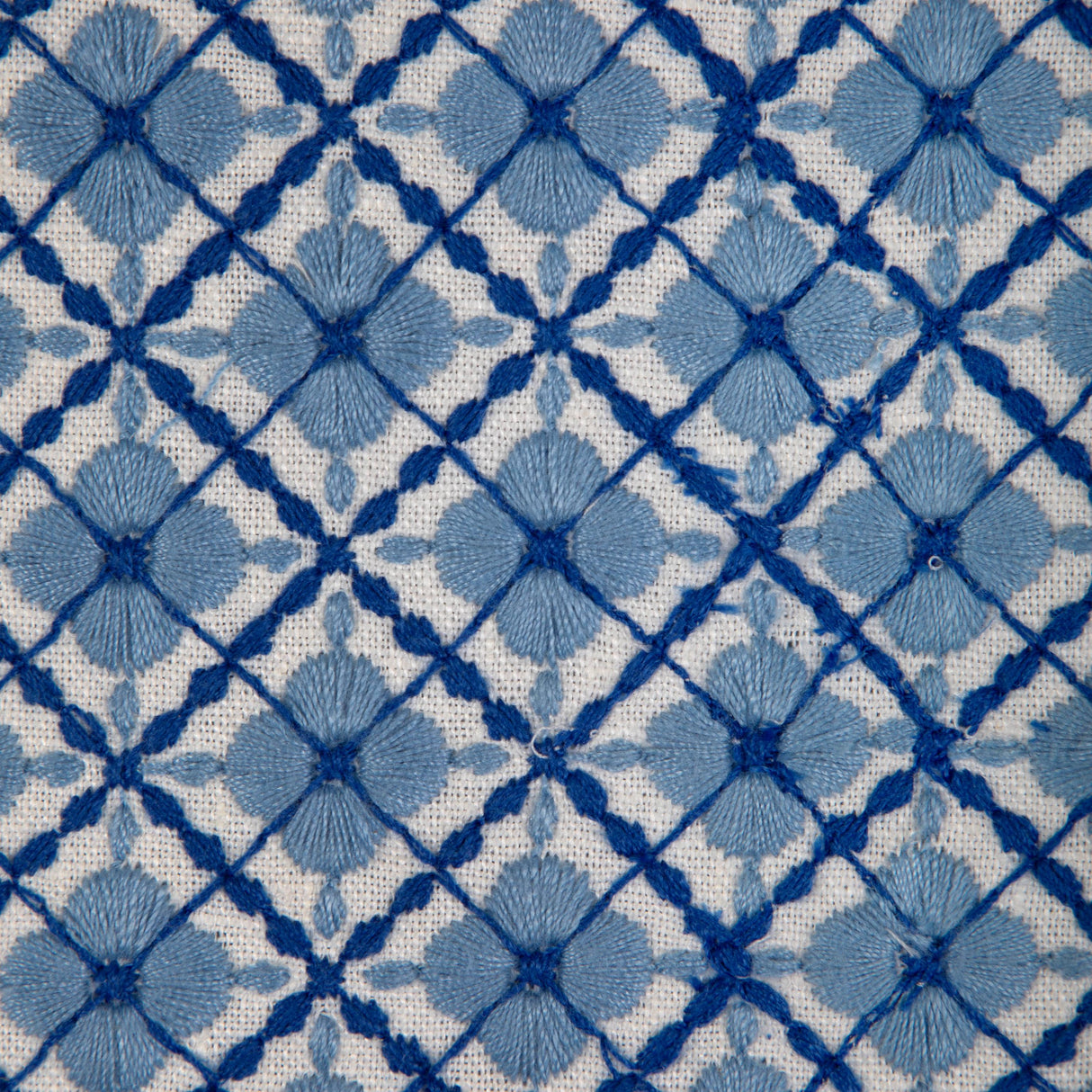 Brunschwig & Fils INES EMB BLUE Fabric