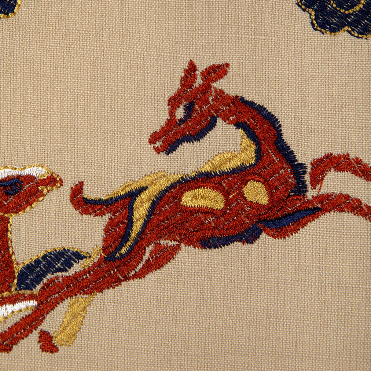 Brunschwig & Fils NAYAN EMB BEIGE/MULTI Fabric