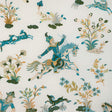 Brunschwig & Fils NAYAN EMB AQUA/LEAF Fabric