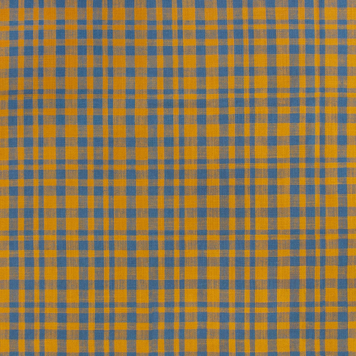 Gaston Y Daniela DRACH OCRE/AZUL PLOMO Upholstery Fabric