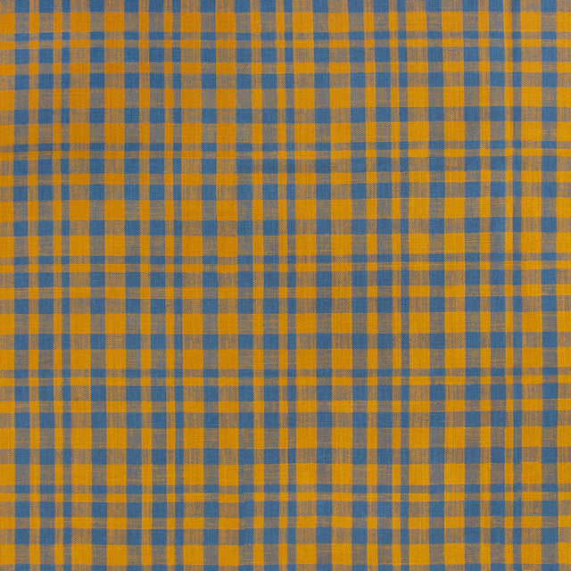 Gaston Y Daniela DRACH OCRE/AZUL PLOMO Upholstery Fabric