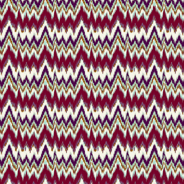 Gaston Y Daniela CALA FIGUERA BERENJENA/VERDE Fabric