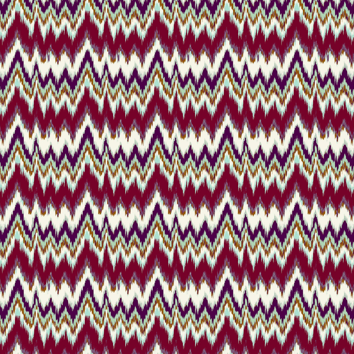 Gaston Y Daniela CALA FIGUERA BERENJENA/VERDE Fabric