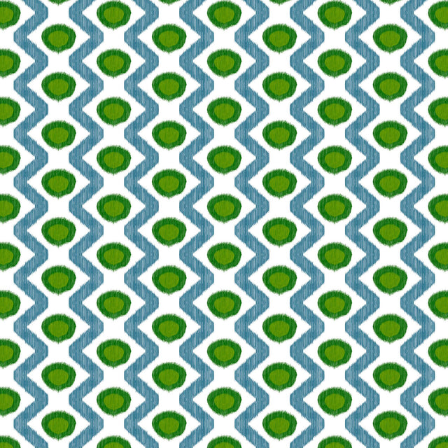Gaston Y Daniela CALA MARSAL VERDE AZUL Fabric