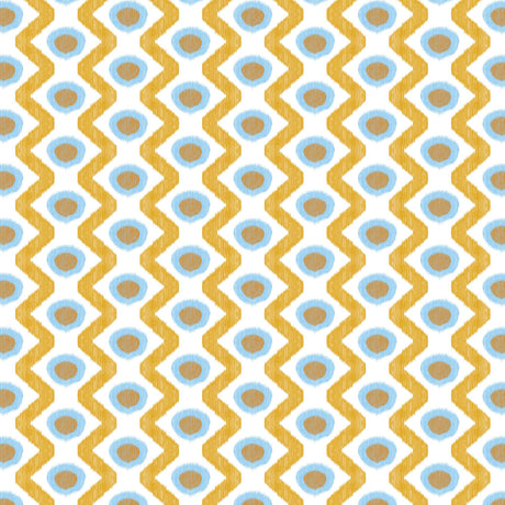 Gaston Y Daniela CALA MARSAL AZUL OCRE Fabric