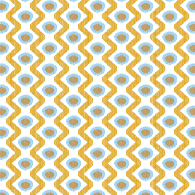 Gaston Y Daniela CALA MARSAL AZUL OCRE Fabric