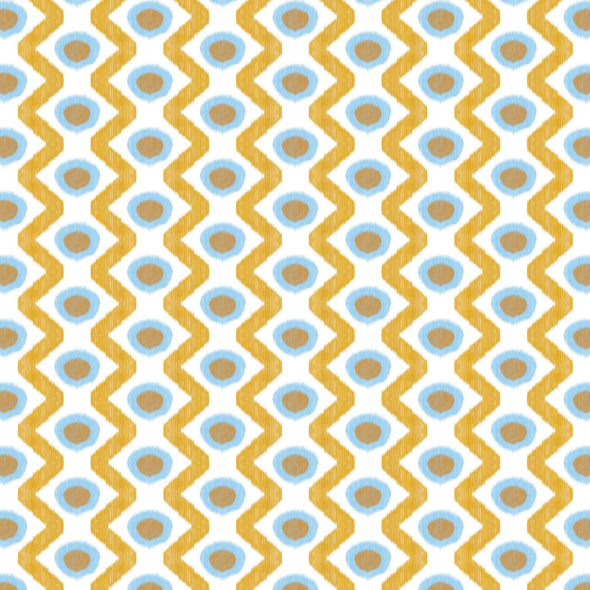 Gaston Y Daniela CALA MARSAL AZUL OCRE Fabric