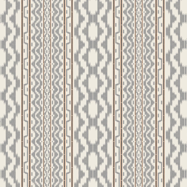 Gaston Y Daniela CALA MURADA GRIS NARANJA Drapery Fabric