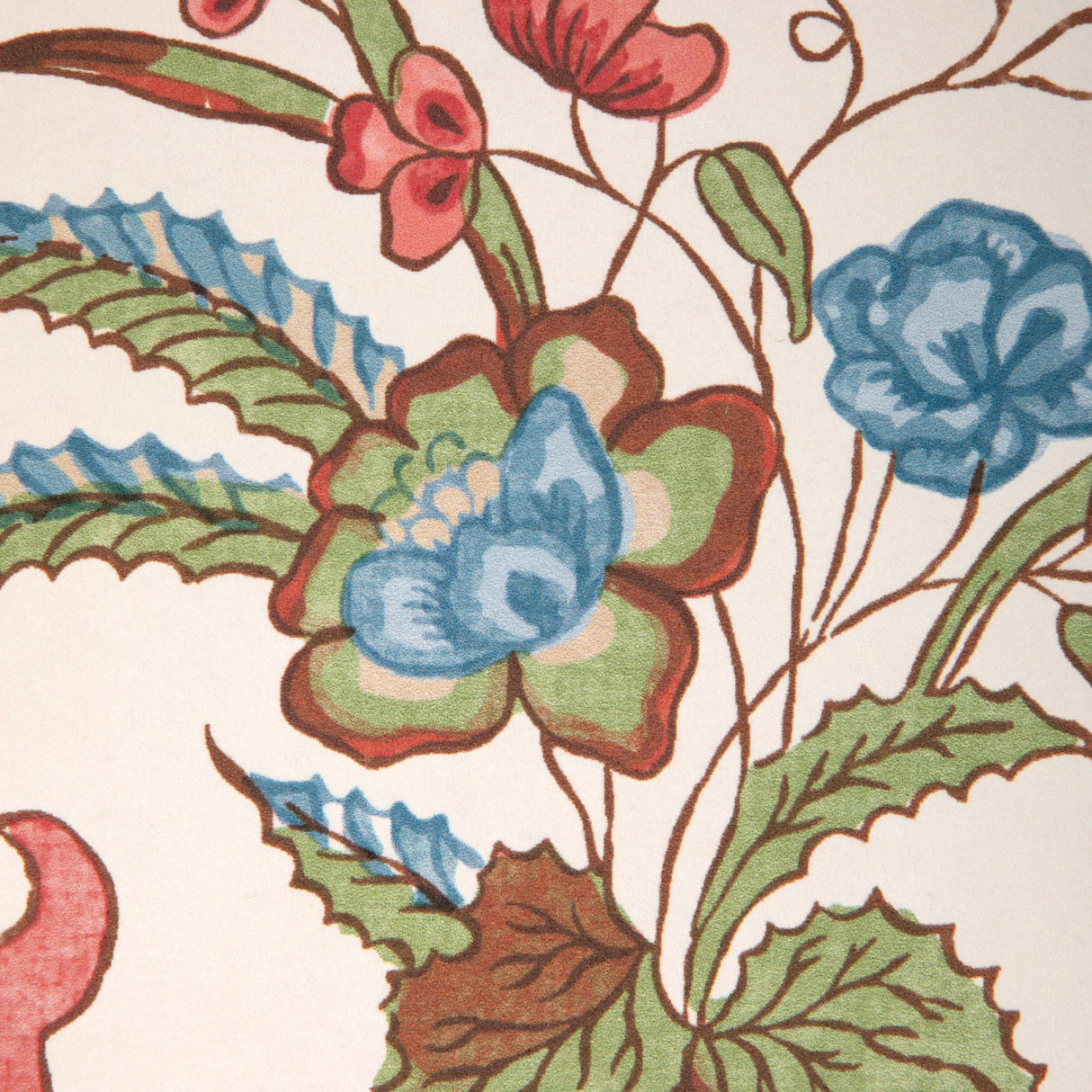 Brunschwig & Fils VENTOUX RED/BLUE Wallpaper