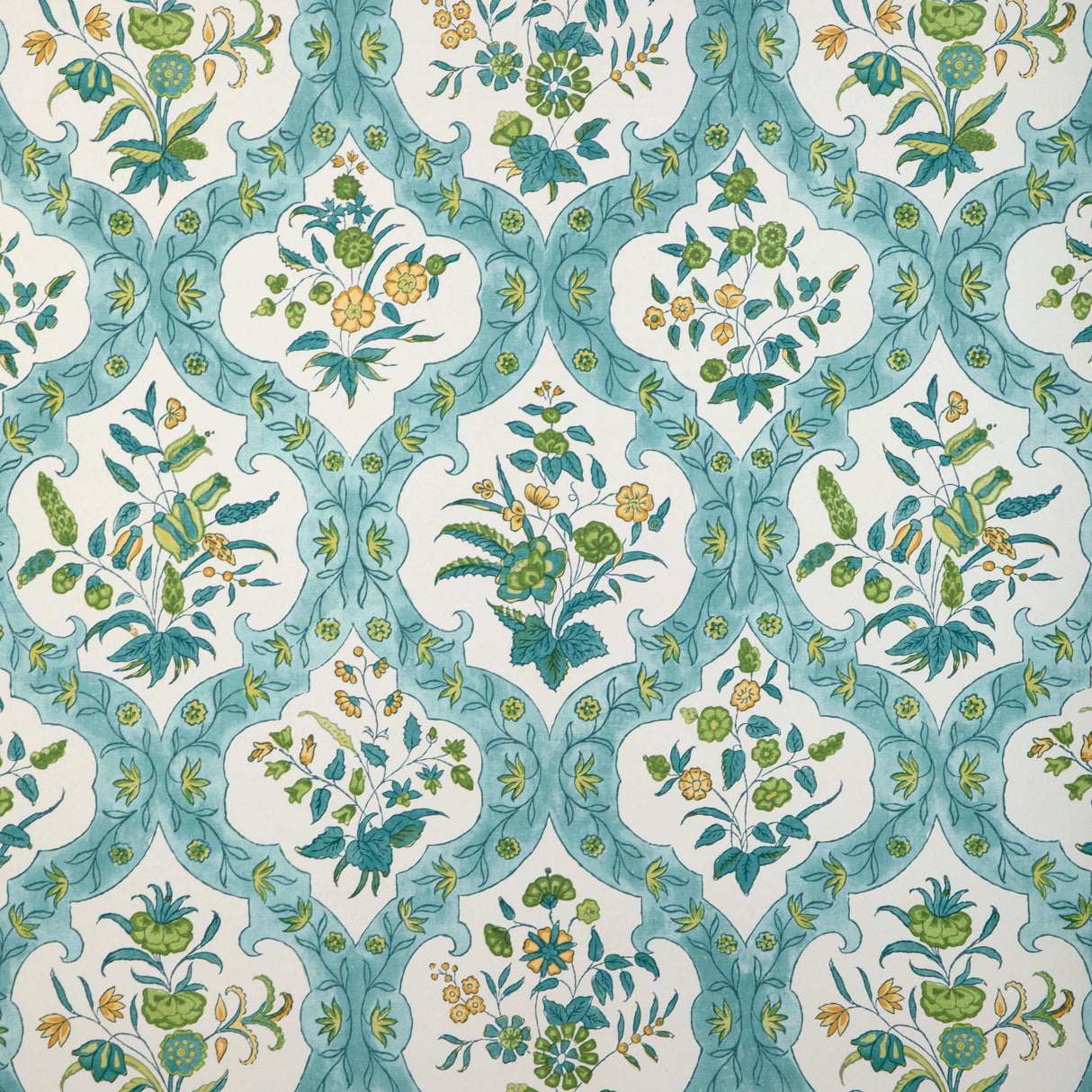 Brunschwig & Fils VENTOUX AQUA/LEAF Wallpaper