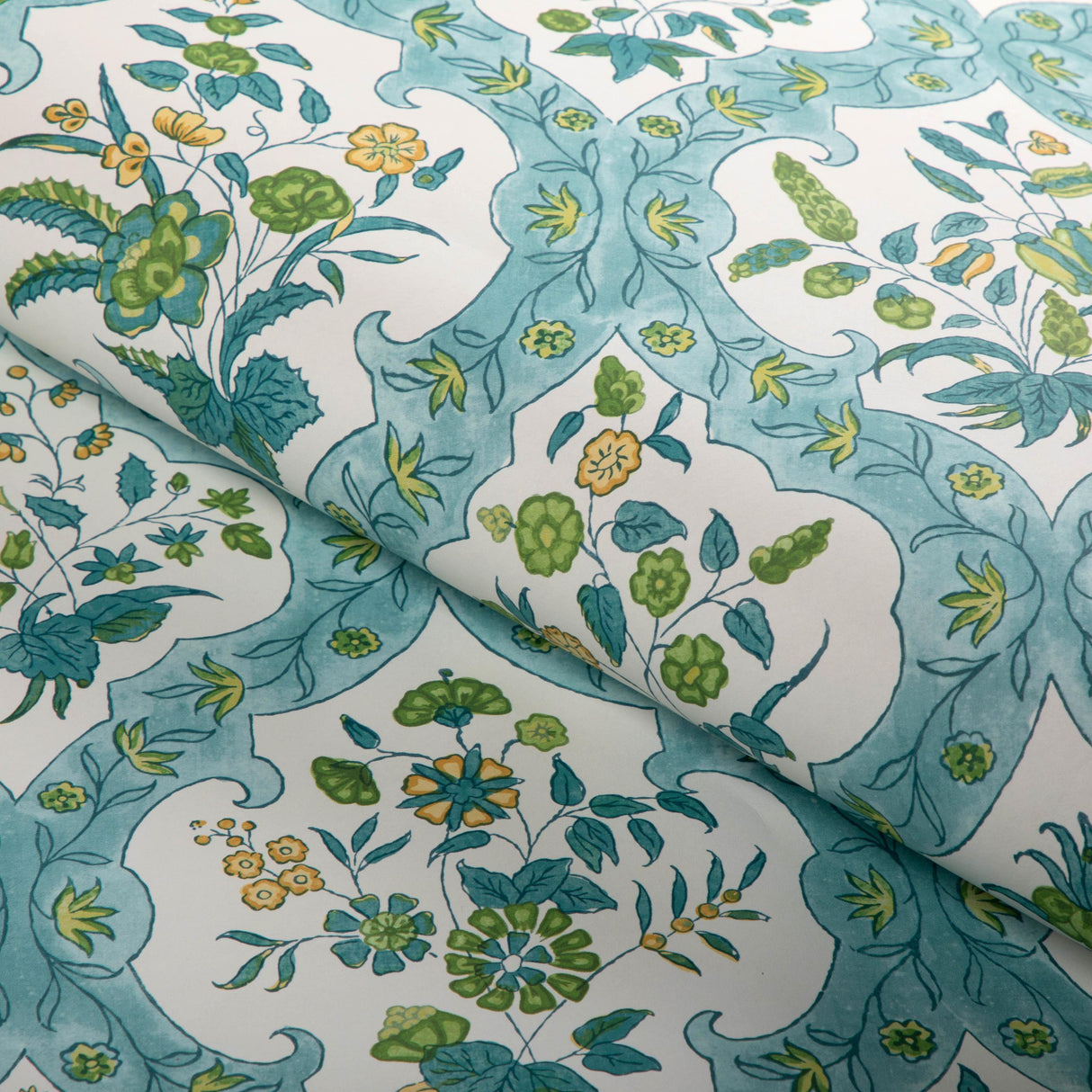 Brunschwig & Fils VENTOUX AQUA/LEAF Wallpaper