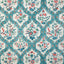 Brunschwig & Fils VENTOUX TEAL/ROSE Wallpaper