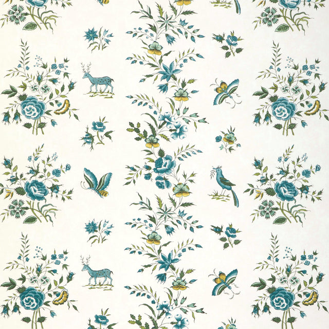 Brunschwig & Fils AUREL AQUA/LEAF Wallpaper