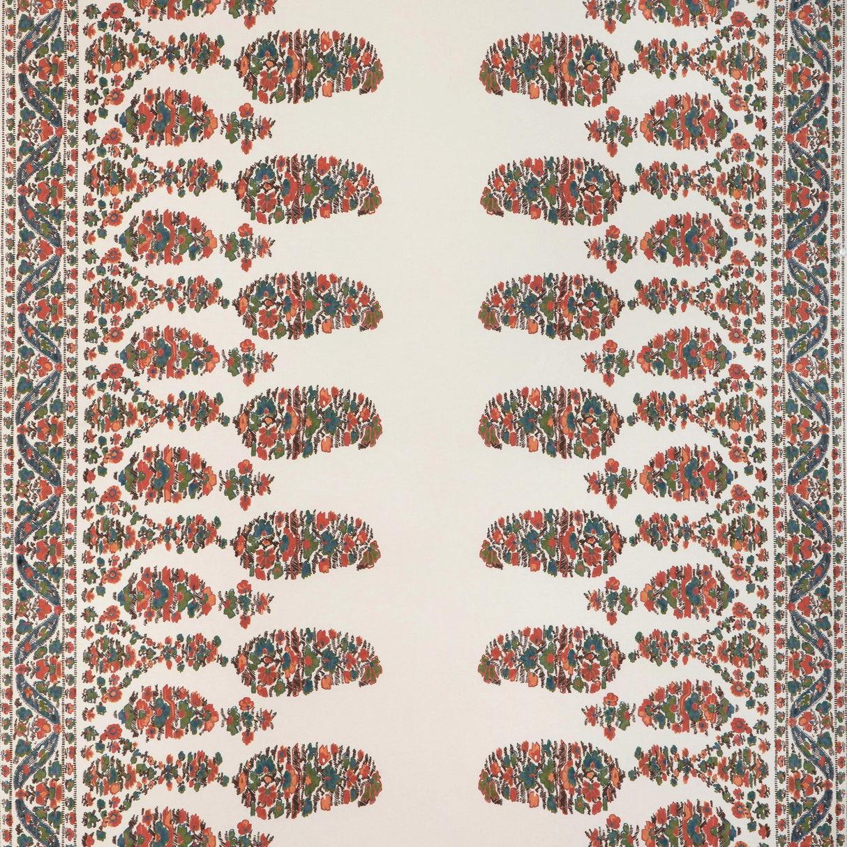 Brunschwig & Fils VISAN SKY/CORAL Wallpaper