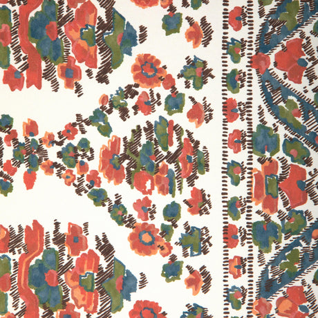 Brunschwig & Fils VISAN SKY/CORAL Wallpaper